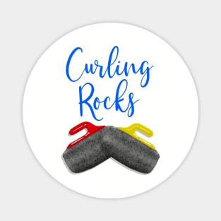 Curling Rocks Magnet